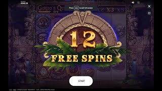 Gonzos quest slot free spins and big win [upl. by Yriek]