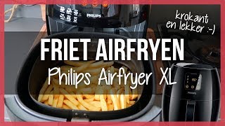 Airfryer Patat of Friet Bakken met Philips Airfryer XL amp Schoonmaken [upl. by Terra504]