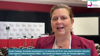 PD Dr med Rachel Würstlein Triple negativer früher Brustkrebs TNBC – Wie schnell nach Biops [upl. by Aieka]