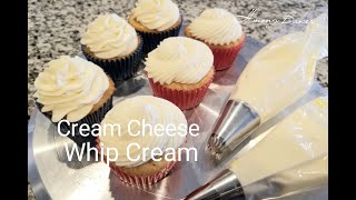 CREAM CHEESE WHIP CREAM FROSTING Recipe [upl. by Yelrahc711]