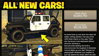 MORE COP CARS ALL NEW AGENTS OF SABOTAGE VEHICLES IN GTA 5 ONLINE DLC [upl. by Tnomel]