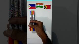 Philippines 🇵🇭 Timor 🇹🇱 And Indian 🇮🇳 Flag Warp Scanning shorts [upl. by Brade451]