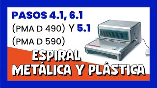 👌 Encuadernadora de espiral eléctrica PMA D490 y PMA D590 con REGULADOR DE PROFUNDIDAD¡ [upl. by Holtorf]