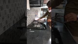 Hob Installation interiordesign kitchendesign interior [upl. by Agueda]