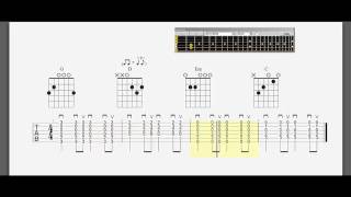 Guitar Chord Practice  Wagon Wheel  Slow to Fast  Shuffle Strumming Rhythm [upl. by Damick]