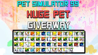 🔴 ROBLOX LIVE  PET SIMULATOR 99  50 HUGE PETS GIVEAWAY [upl. by Lleda]