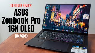 ASUS Zenbook Pro 16X OLED UX7602 designer review [upl. by Moira915]