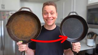 How To Clean And Season Your Cast Iron Pan Like A Pro [upl. by Nyrat]