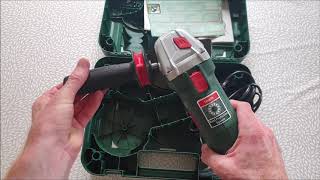 Bosch PWS 850125 Angle Grinding Unboxing [upl. by Tarttan611]