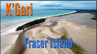 KGari  Fraser Island  Hundreds of Sharks in Feeding Frenzy  4WD Camping Trip [upl. by Ahser]