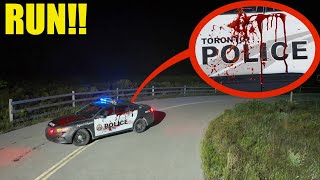 If you ever see this Police Car with BLOOD all over it Dont follow it Its a trap [upl. by Enialahs]