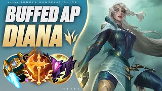 Why Buffed FULL AP DIANA JUNGLE Can Carry EVERY Game🚀🌑  Ultimate Farming Jungle Guide [upl. by Linnell]