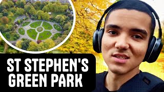 Visitando o Stephen’s Green Park  VLOG INTERCÂMBIO IRLANDA [upl. by Ennaej]