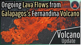 Galapagos Volcano Update Largest Eruption in 30 Years Ongoing Lava Flows [upl. by Squires535]