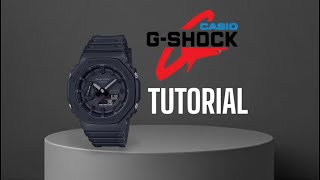 How to Set the Time on a GA21001A1 Watch [upl. by Hgieleak]