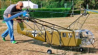 GIGANTIC XXXL RC FOCKE ACHGELIS FA223 DRAGON SCALE MODEL COAXIAL HELICOPTER FLIGHT TEST DEMO [upl. by Trik]