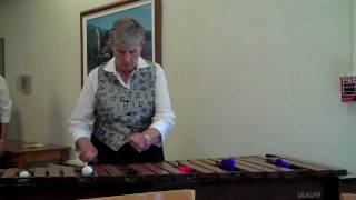 Sister Gloria Solomon playing the marimba [upl. by Etnoek]