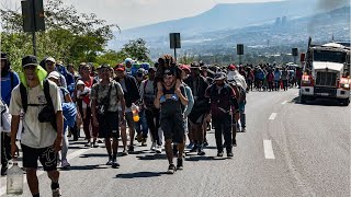 ‘One last f–k you to America’ Caravan of 3000 migrants march towards the United States [upl. by Teodoor]