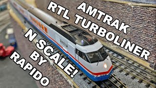 Rapido Amtrak NScale RTL Turboliner Unboxing [upl. by Areemas674]