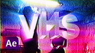 The BEST VHS Effect After Effects Tutorial Free VHS pack [upl. by Mcadams]