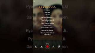 Kya gazab karte ho ji karaoke with scrolling lyrics [upl. by Theobald]