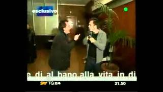 Albano carrisi  Ceffone giornalista [upl. by Nealey]