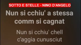 Nino DAngelo  Sotto e stelle karaoke [upl. by Dewie698]