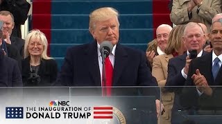 President Donald Trumps Inaugural Address Full Speech  NBC News [upl. by Gnem]