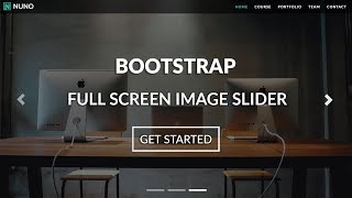 Build A Responsive Bootstrap Website A Full Screen Image Slider using Bootstrap 4 HTML5 amp CSS3 [upl. by Imena658]