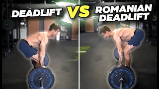 DEADLIFT vs ROMANIAN DEADLIFT RDL  Differences amp When to Use Each [upl. by Kallista892]