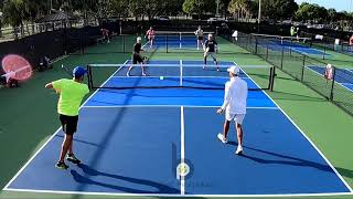 Boca Raton pickleball pros Aaron Scott Golden Mani amp Matt [upl. by Berty]