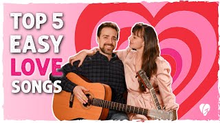 Top 5 Love Songs  Using 4 Easy Chords G Em C D [upl. by Aicat564]