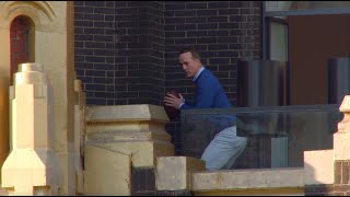 Peyton Manning Throws a Football Off Skyscraper [upl. by Amati]