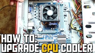 How to Upgrade CPU Cooler  How to Replace CPU Cooler or Heatsink [upl. by Ydarg]