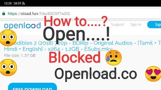 How to download from blocked openload site  Hindi हिन्दी  tutorial easy [upl. by Christi]