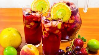 SANGRIA  RECETA FÁCIL  CENA NAVIDAD Y AÑO NUEVO  Sazón y Corazón [upl. by Koblick]