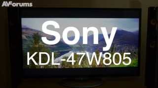 Sony W80 KDL47W805A 3D LED LCD TV Review [upl. by Nidnerb]