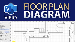 How To Draw a Simple Floor Plan in Visio [upl. by Dale]