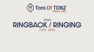 RingingRingback tones in time Spain 19552010 [upl. by Cychosz]