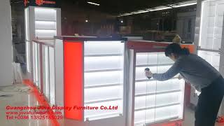 cell phone repair kiosk design mobile shop furniture made in China [upl. by Notfilc]