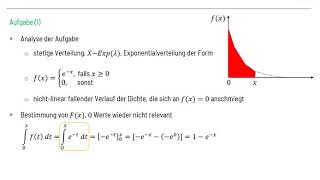 Wahrscheinlichkeitsrechnung Exponentialverteilung fx und Fx [upl. by Gaillard]