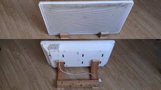 Comment fabriquer un pied support mobile pour maintenir debout un radiateur électrique [upl. by Mozes]