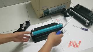 Instructions for ink replacement Cleaning and refilling the Q5942A Cartridge HP 4250  4350 printer [upl. by Ardith]