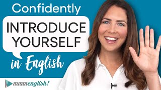 Tell me about yourself Introduce yourself in English with EASE [upl. by Reidid]