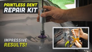 Trying CHEAP Amazon Paintless Dent Repair PDR Kit [upl. by Gemina735]