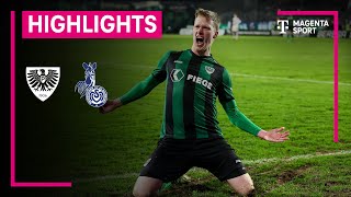 SC Preußen Münster  MSV Duisburg  Highlights 3 Liga  MAGENTA SPORT [upl. by Erdied]