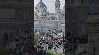 Fiesta de la Almudena virgendelaAlmudena patrona de Madrid Spain gracias [upl. by Yor]