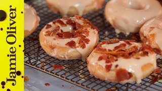 How to make American bacon doughnuts with DJ BBQ [upl. by Ninnetta235]