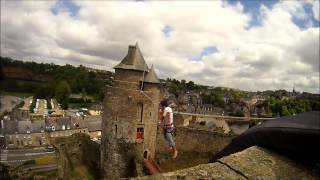 Highline au Chateau de Fougères [upl. by Hendon]