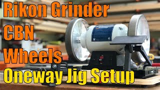 Grinder Setup With CBN Wheels and Oneway Jig [upl. by Debbi]